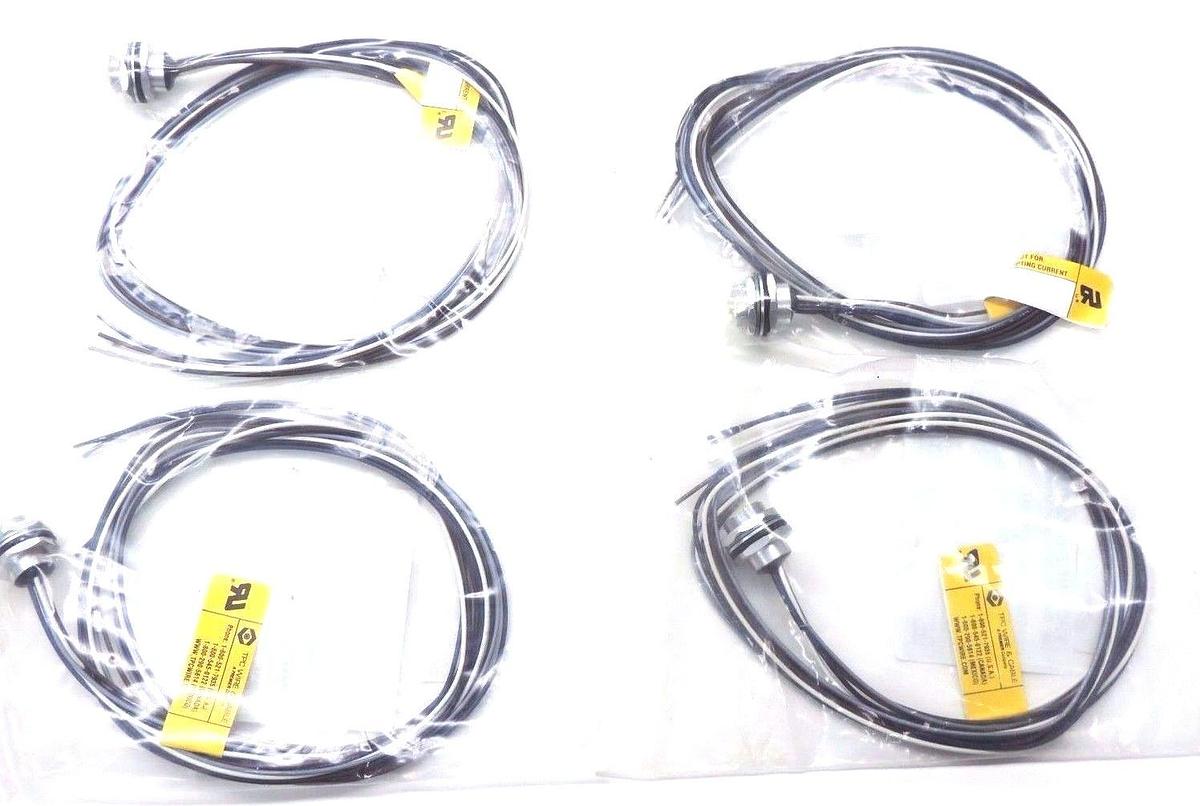 LOT OF 4 NEW TPC WIRE & CABLE 63508 5P DC FEM. BACK MT. P/N 63508 (REV. G)