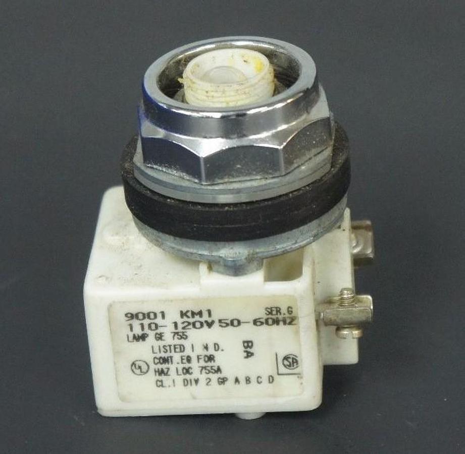 Used SQUARE D 9001-KM1 PILOT LIGHT MODULE SER. G, 9001KM1