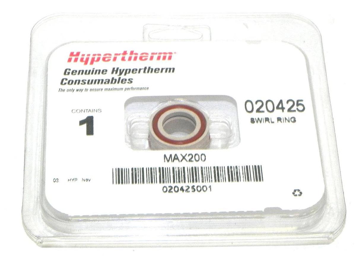 Used NEW HYPERTHERM 020425 SWIRL RING MAX 200