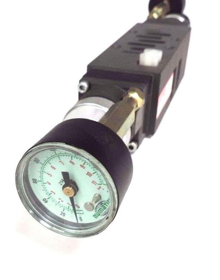 Used NUMATICS I24RQ115JP00000 REGULATOR VALVE I23RQ100JP00000 W/ 214-103 GAUGES
