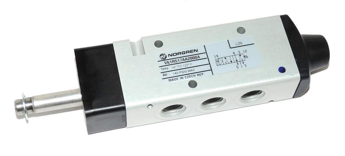 Used NIB NORGREN V61R511AA2000A SOLENOID VALVE 1/4", 14-122 F MAX TEMP, 145 PSIG MAX