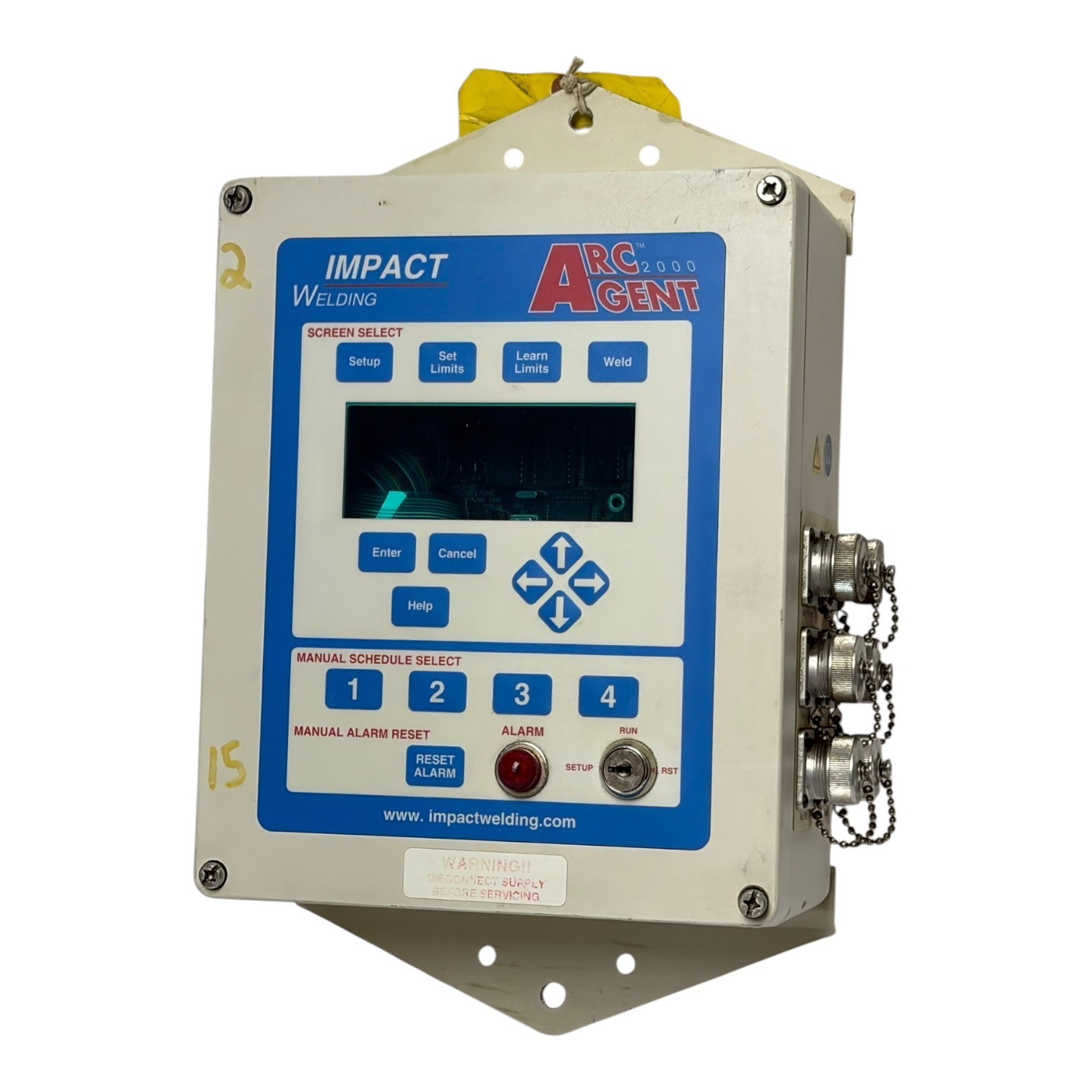 Used Impact Welding ARCAgent 2000 Weld Monitor 01-96003 115VAC As Is For Parts Only