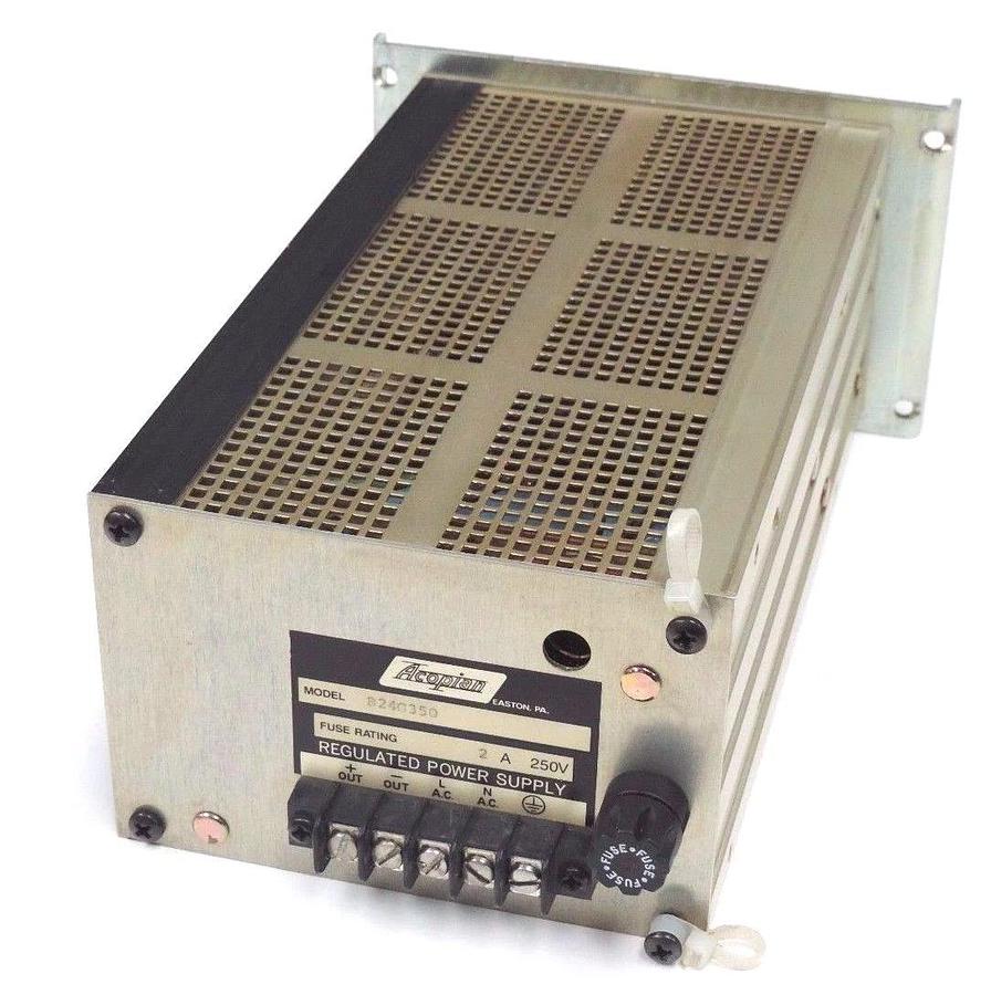 Used ACOPIAN B24G350 REGULATED POWER SUPPLY 2AMP 250V