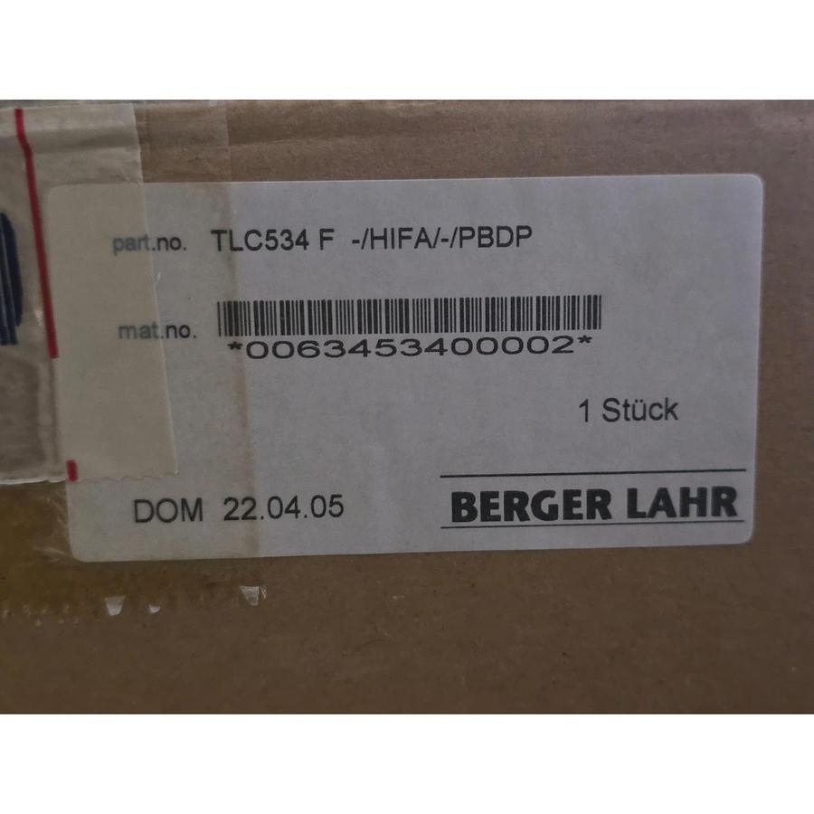 Used BERGER LAHR TLC534 F SERVO DRIVE TLC534 F-/HIFA/-/PBDP 0063453400002 NSMP