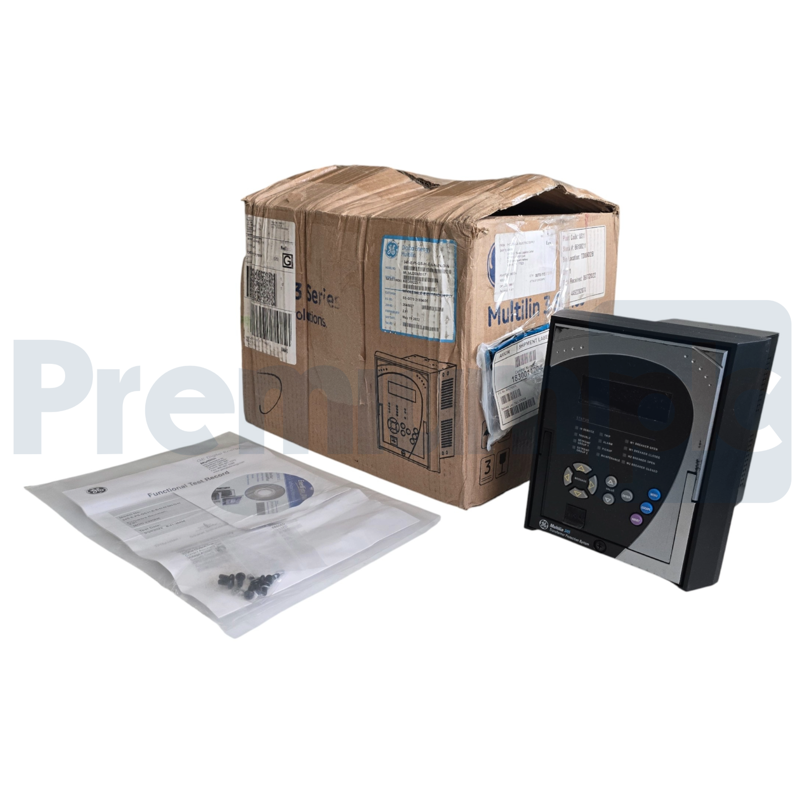 Used GE MULTILIN 345 TRANSFORMER PROTECTION RELAY 345-E-P5-G5-H-E-S-N-N-SN-D-N (read)