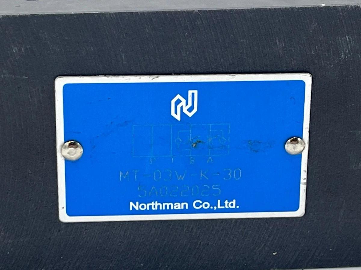 Used NORTHMAN MT-03W-K-30 Hydraulic Directional Control Valve