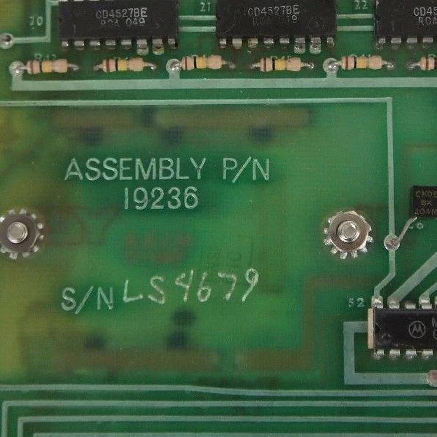 Used MERRICK INDUSTRIES ASSEMBLY P/N:19236, SCALE MODEL: 910A CONTROL BOARD