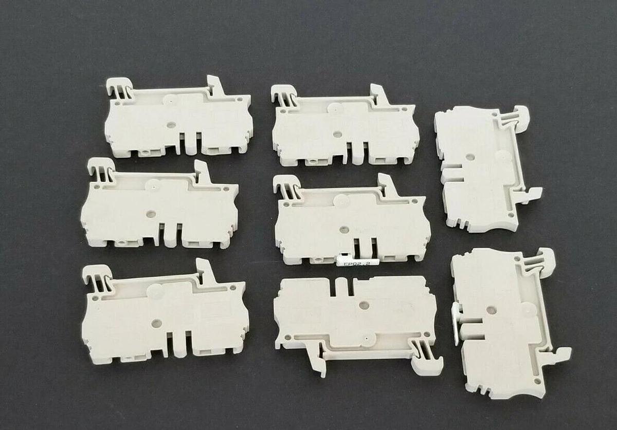 LOT OF 8 NEW WEIDMULLER ZDU 2.5 FEED THROUGH TERMINALS GREY