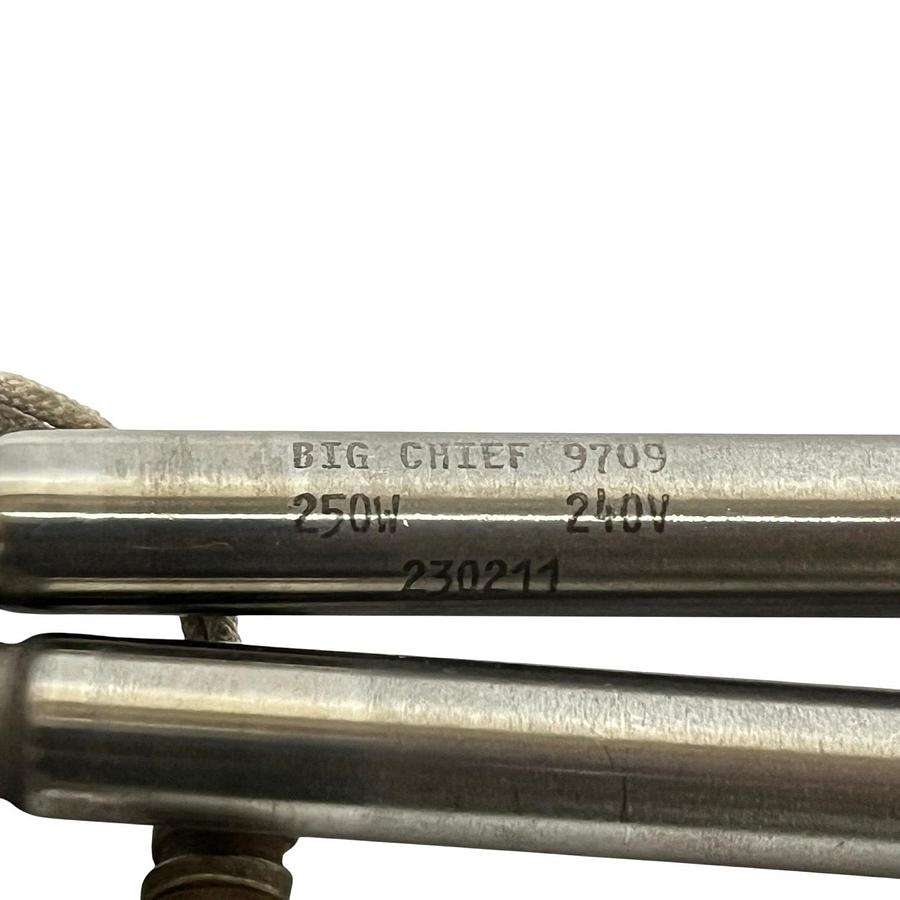 Used (LOT OF 2) Big Chief 9709 Cartridge Heaters - 250W 240V - 230211 - NEW SURPLUS