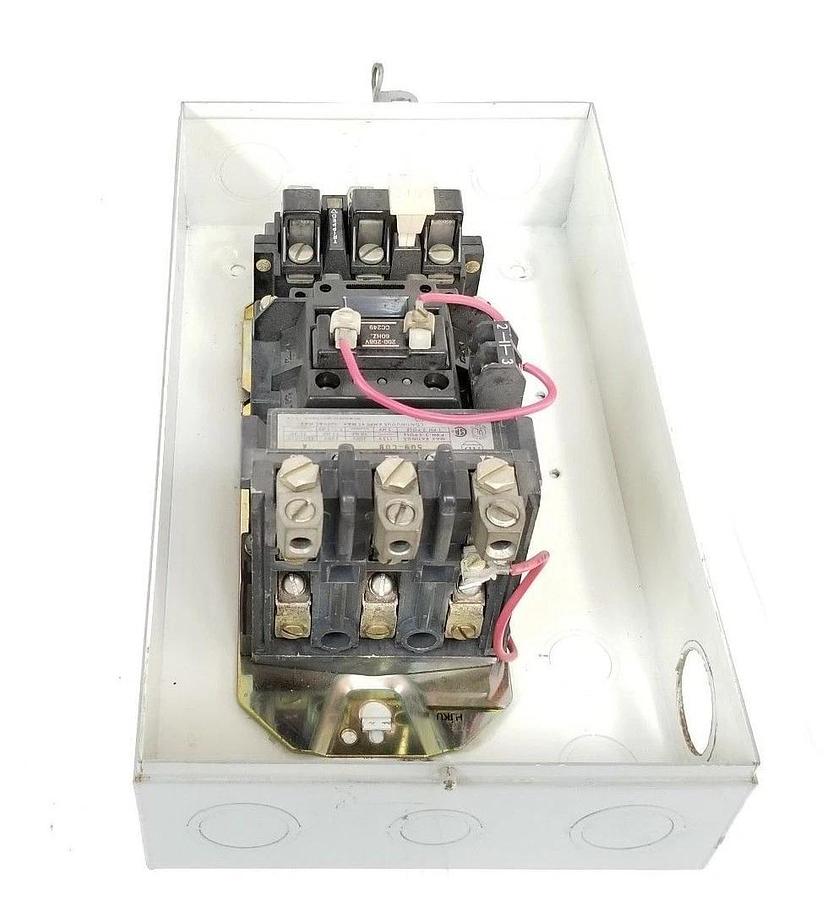 Used ALLEN BRADLEY 509-CAB MAGNETIC MOTOR CONTROLLER 509-COB, 200-208V, 60HZ, CC249