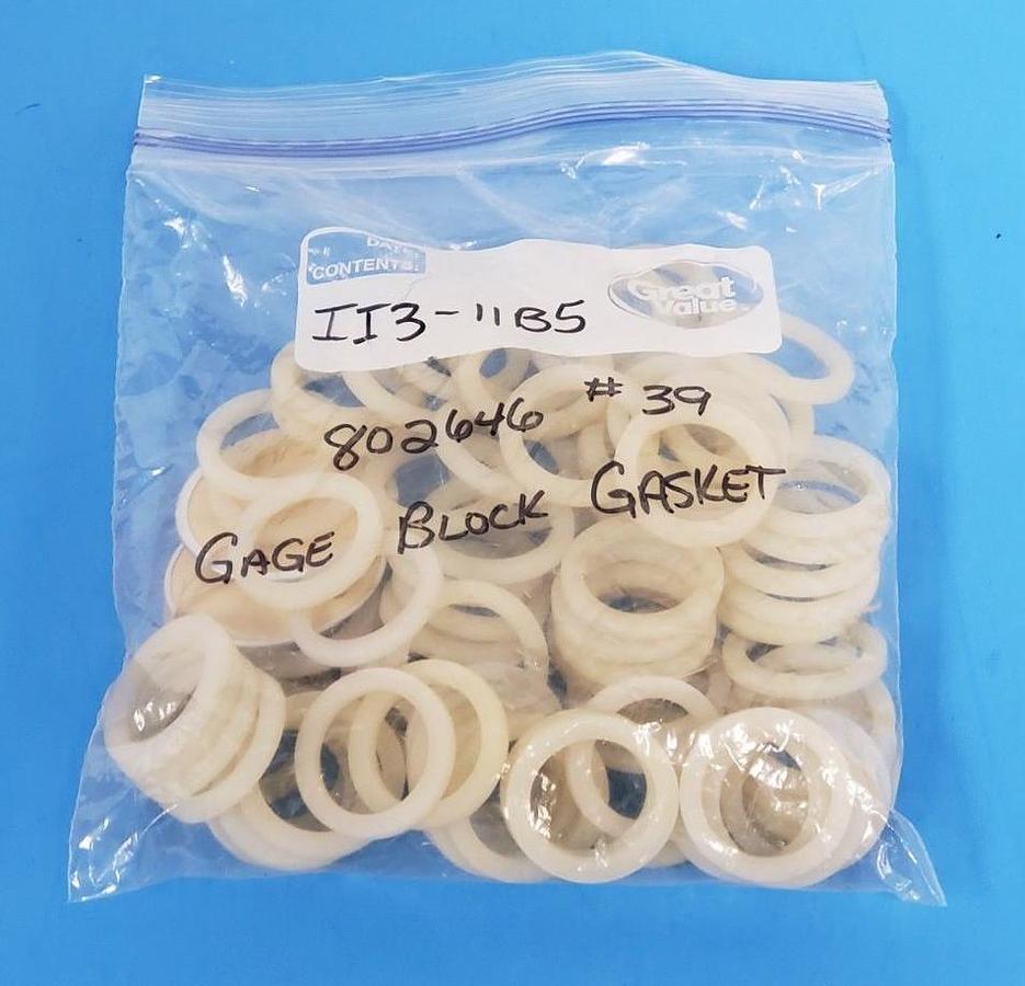 Used LOT OF 82 NEW GENERIC #39 #802646 GAUGE BLOCK GASKETS II3-11B5