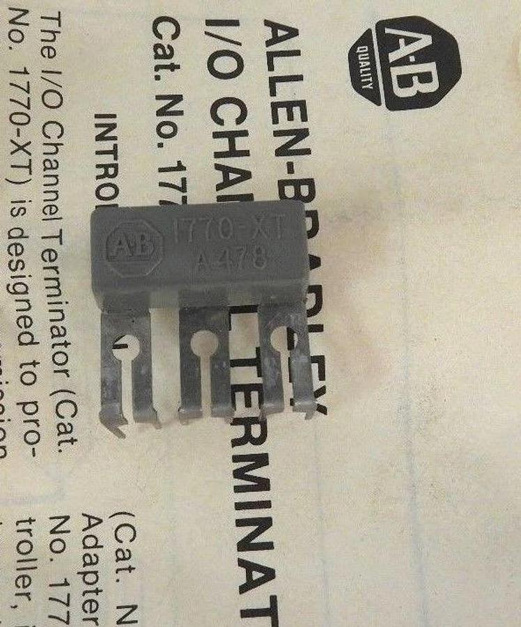 Used NIB ALLEN BRADLEY 1770-XT REMOTE INPUT/OUTPUT LINK TERMINATOR 1770XT