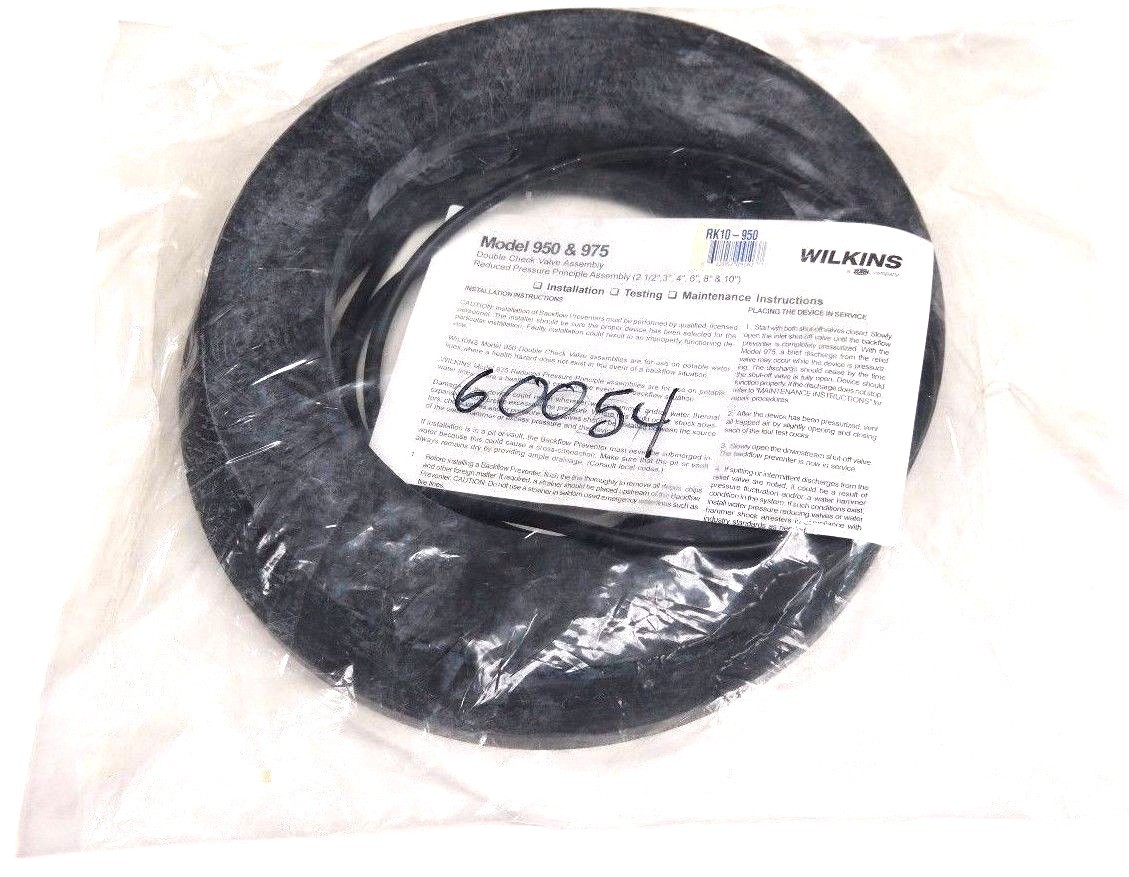 Used NEW WILKINS RK10-950 DOUBLE CHECK VALVE RUBBER ASSEMBLY KIT RK10950
