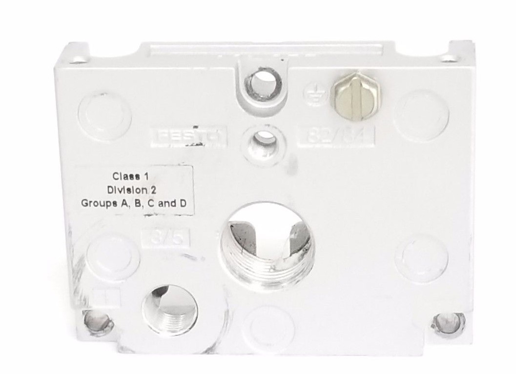Used FESTO 351867 ALUMINUM END PLATE