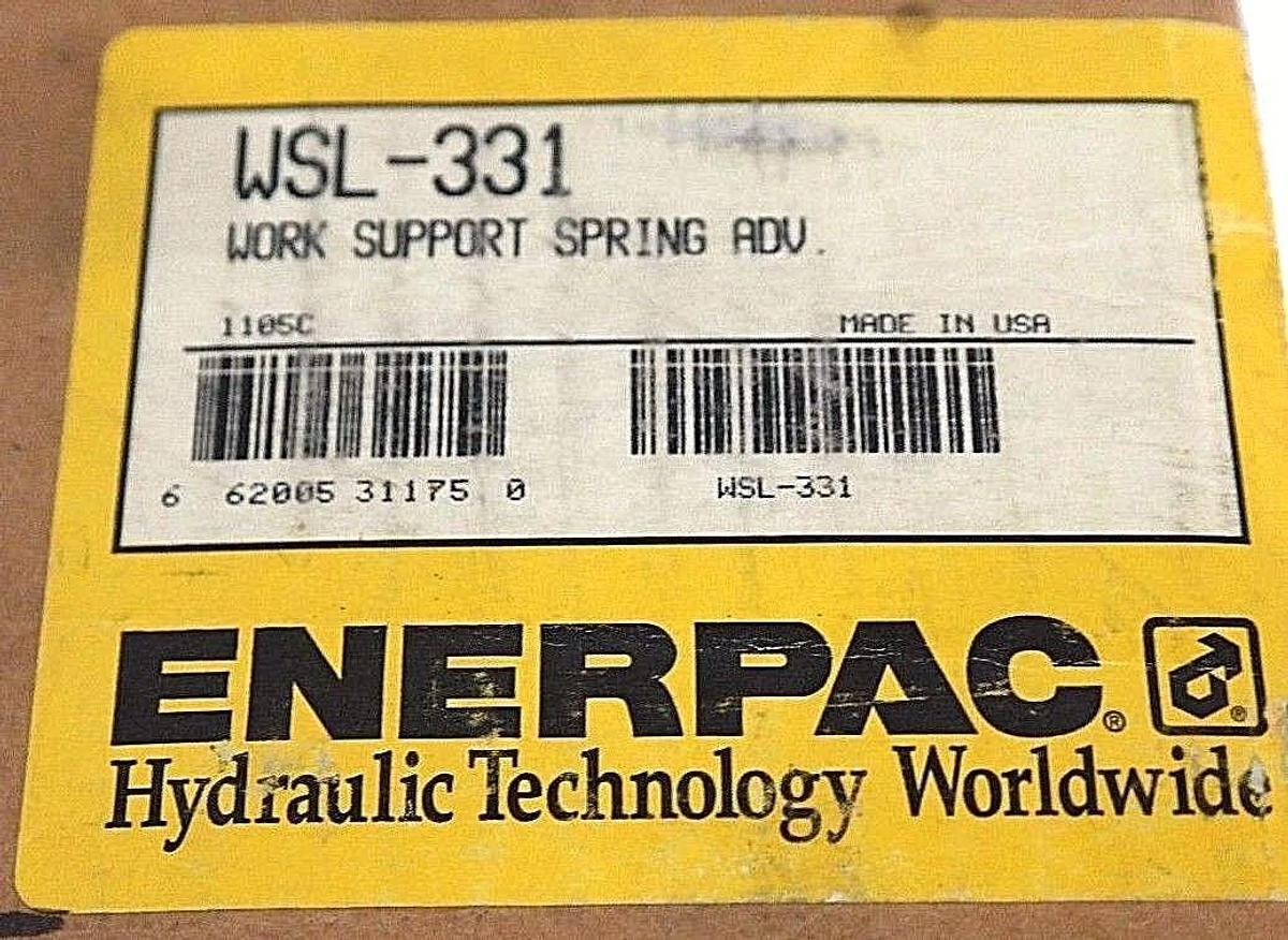 Used NIB ENERPAC WSL-331 WORK SUPPORT SPRING ADV. WSL331