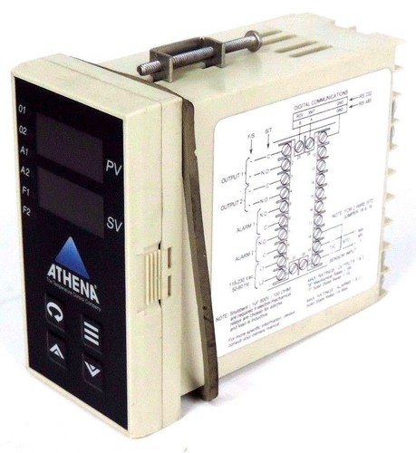 Used ATHENA 18KFF0000000 TEMPERATURE CONTROLLER RANGE 0-2460F 115/230VAC