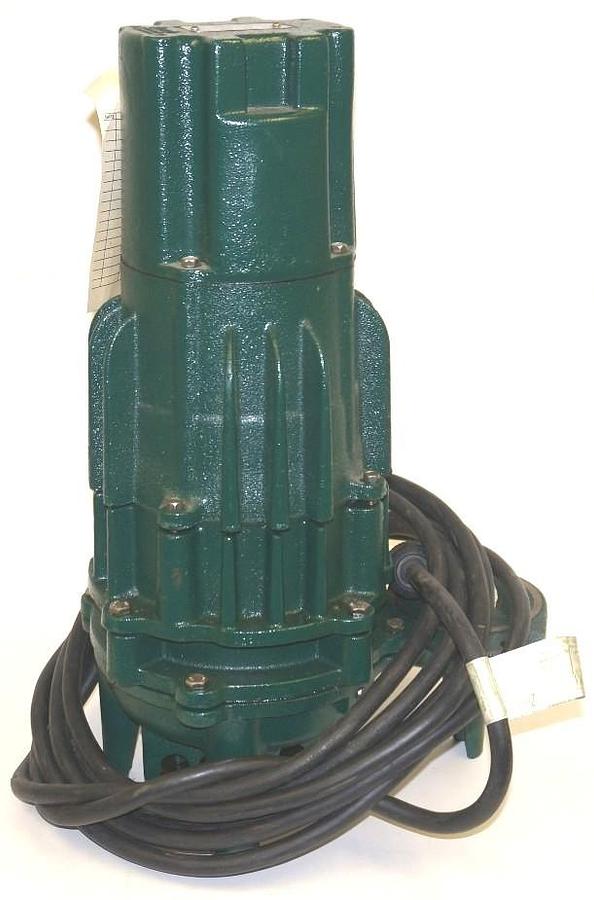 Used NEW ZOELLER 6163-0002 DOUBLE SEAL SEWAGE PUMP N6163-C 1/2HP 115V 15A CAST IRON