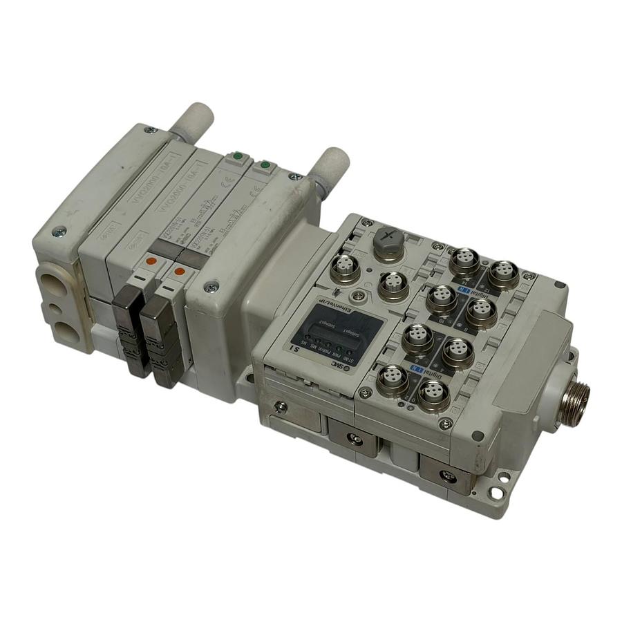 Used NEW SMC EX600-SEN3 EtherNet/IP Valve Manifold VQC2201N-51 EX600-DXPD