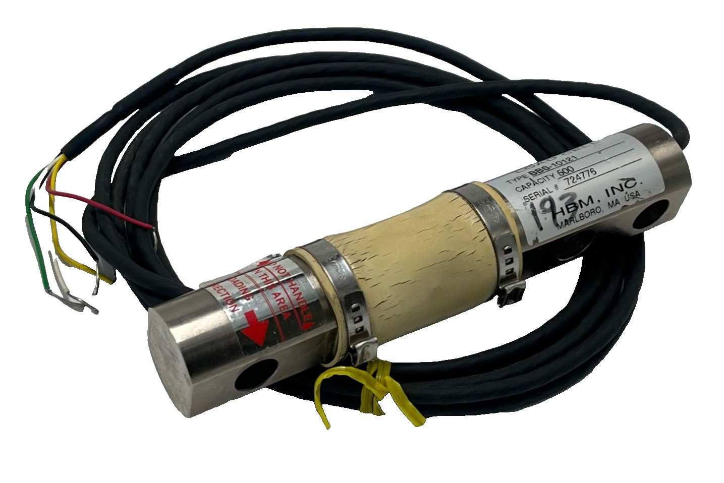 Used HBM BBS-500-10121 N Load Cell 500kg 1012lb Industrial S-Type Shear Beam Sensor