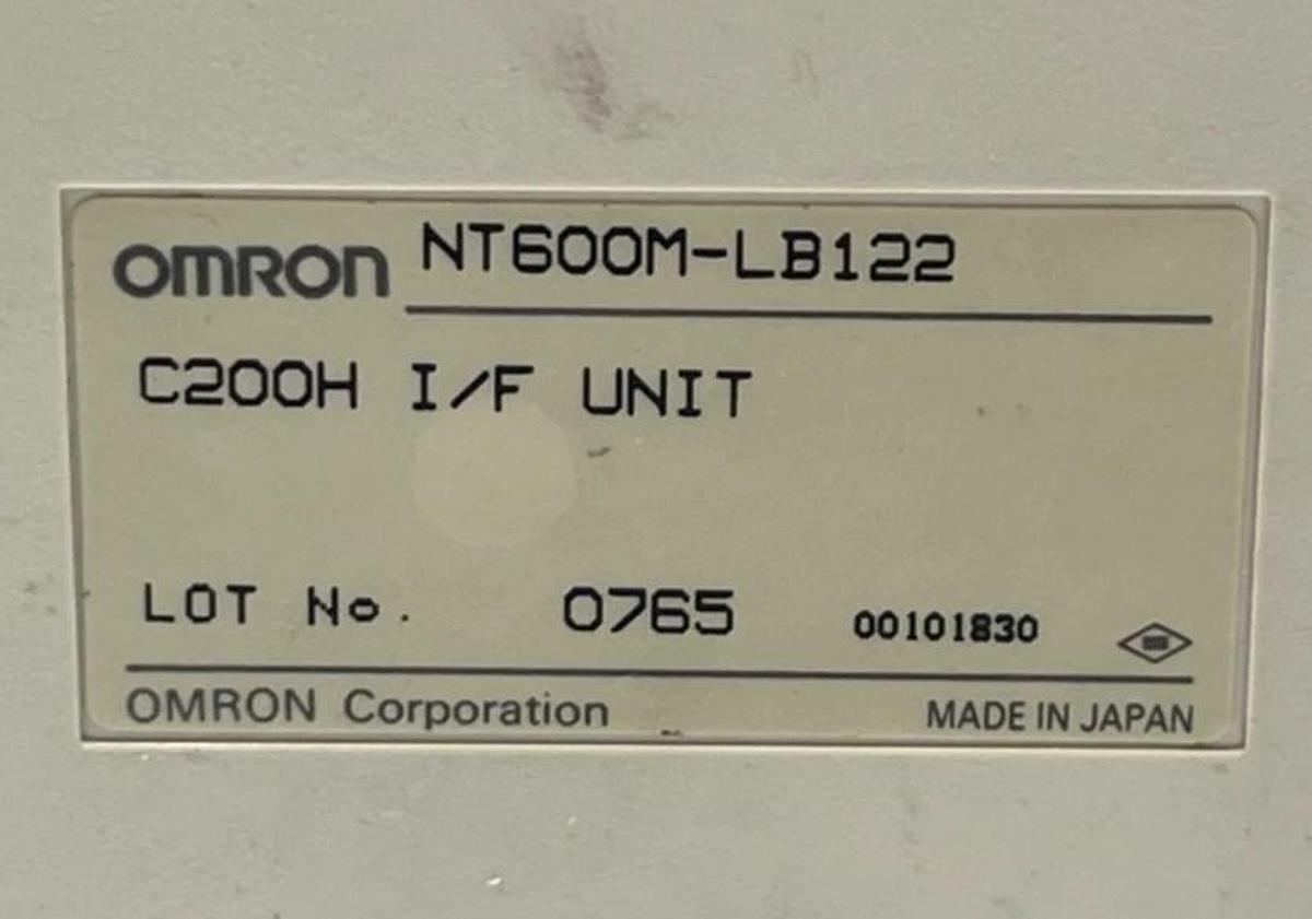 Used OMRON NT600M-DT211 10.4" Color Touch Screen HMI Panel W/ NT600M-LB122 Link Unit