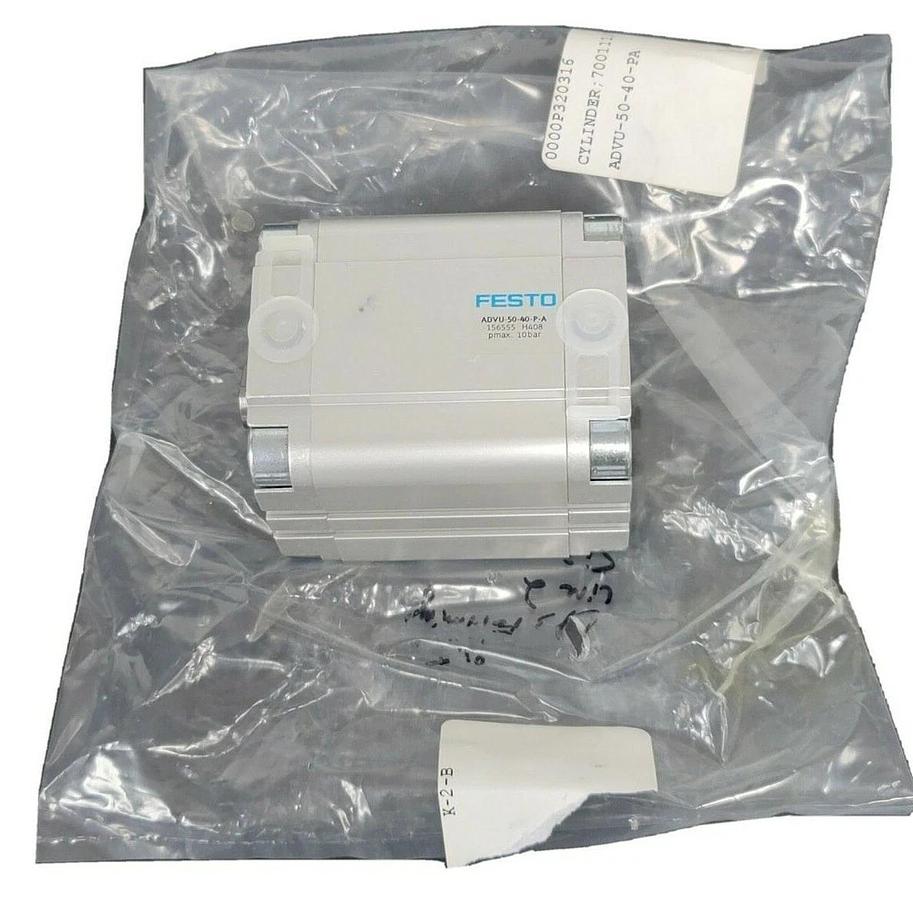 Used NEW FESTO ADVU-50-40-P-A COMPACT CYLINDER 156555 PMAX. 10 BAR