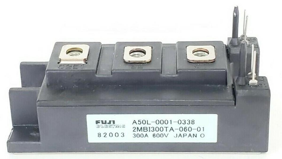 Used FUJI ELECTRIC A50L-0001-0338 TRANSISTOR MODULE 2MBI300TA-060-01, 300A 600V
