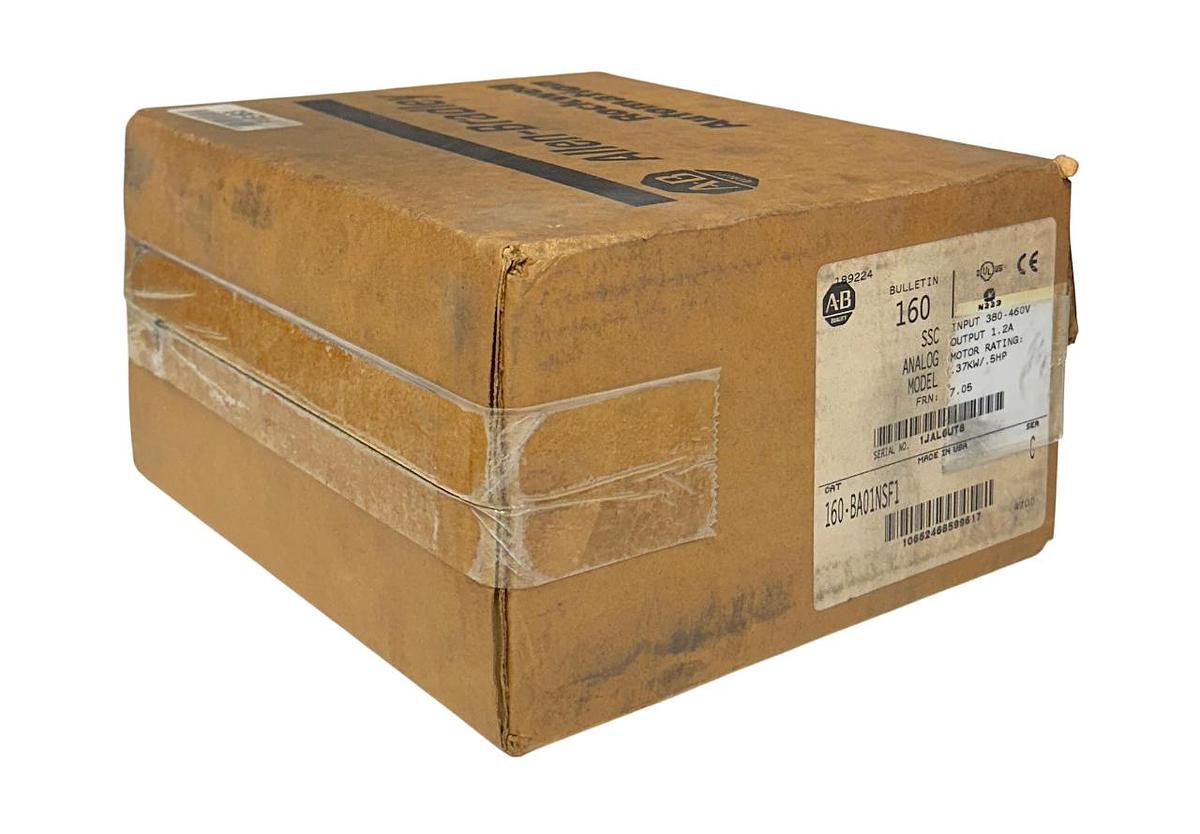 Used ALLEN BRADLEY 160-BA01NSF1 /C SSC ANALOG MODEL DRIVE .37kW/.5HP 380-460V NSMP