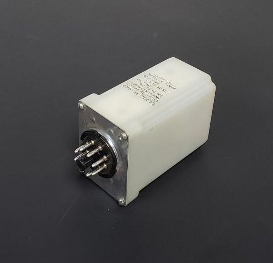 Used AMF POTTER & BRUMFIELD CRB-48-70030 TIME DELAY RELAY 0.3 TO 30 SEC., 120VAC, 10A