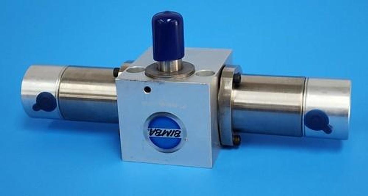 Used NEW BIMBA PT-098090-C1GM PNEU-TURN PNEUMATIC ROTARY ACTUATOR