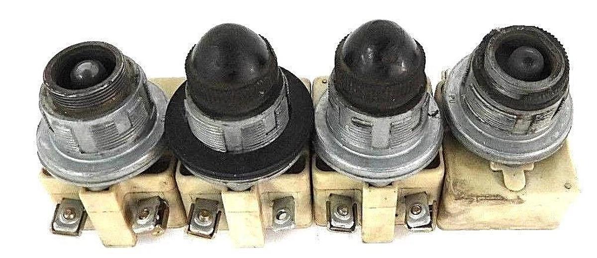 Used LOT OF 4 SQUARE D 9001-KM-1 PILOT LIGHT MODULES 9001KM1 SER. G, 110-120V