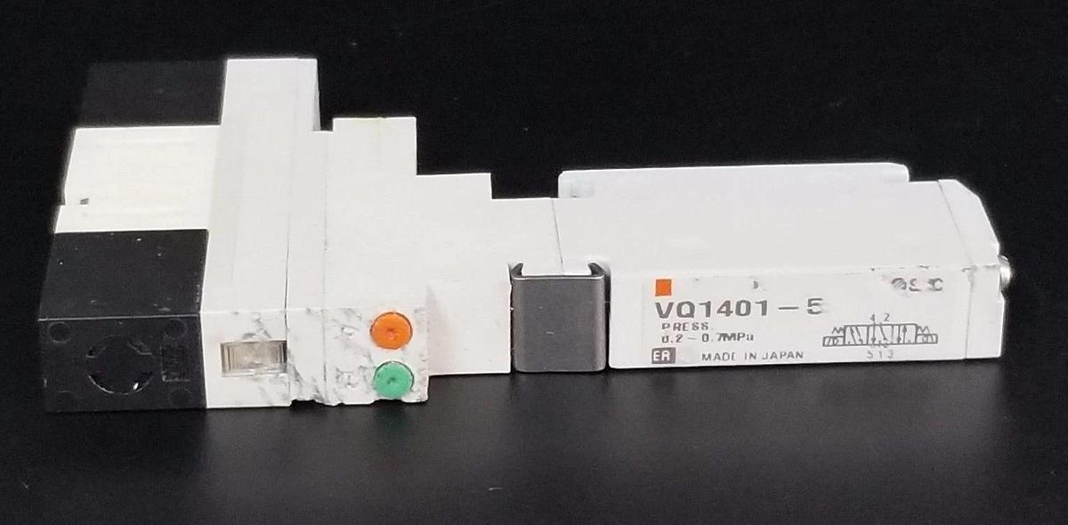 Used SMC VQ1401-5 SOLENOID VALVE VQ14015, DC24V, 1W, 0.2~0.7MPa