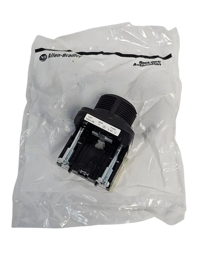 NIB ALLEN BRADLEY 800H-AR2A BOOTLESS FLUSH HEAD PUSH BUTTON SER. F