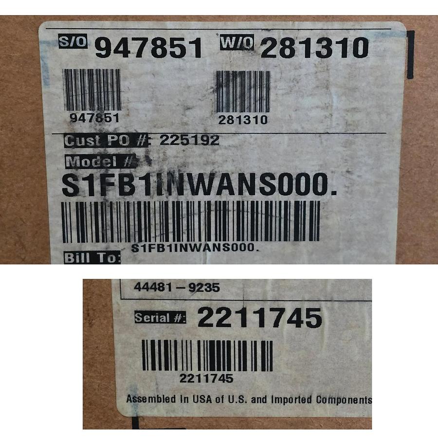 Used WARREN RUPP SANDPIPER S1FB1INWANS000 DOUBLE-DIAPHRAGM (AODD) PUMP 42GPM 1" NSMP