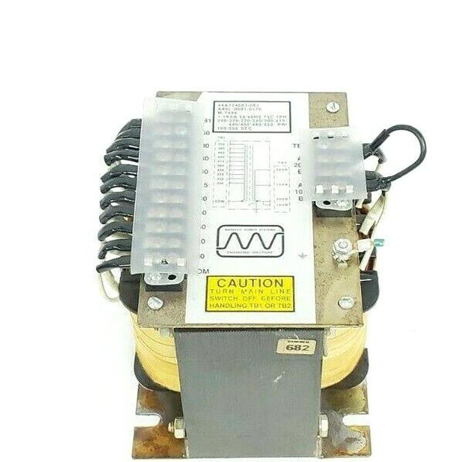 Used FANUC A80L-0001-0176 TRANSFORMER MULTI-TAP 44A724683-001, 1.1KVA 50/60HZ