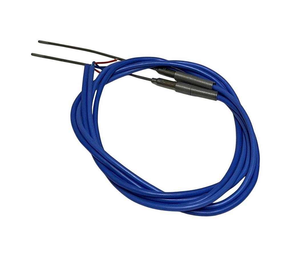 Used 2 TE CONNECTIVITY 2502201002 THERMOCOUPLES 4'' PROBE 2-WIRE OEM NSNP