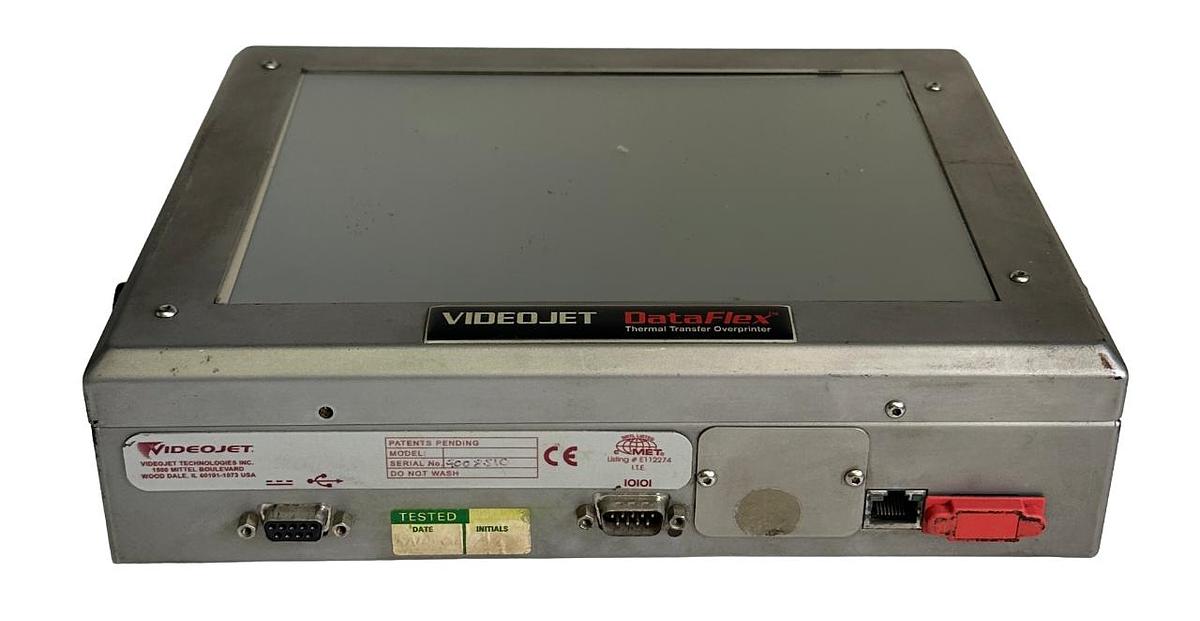 Used VIDEOJET DataFlex THERMAL TRANSFER OVERPRINTER SCREEN ONLY