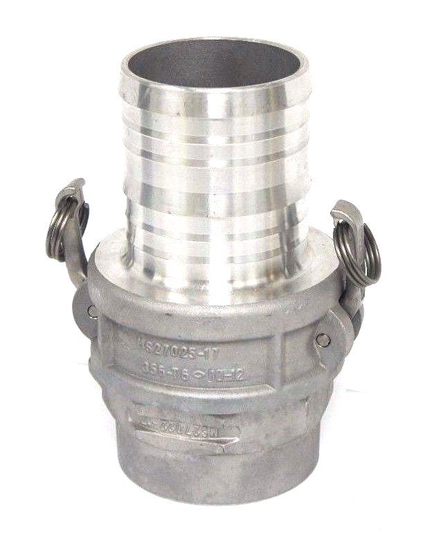 Used NEW EVER TITE MS27025-17 ALUMINUM CAM AND GROOVE FITTING W/ MS27022-17 ADAPTER
