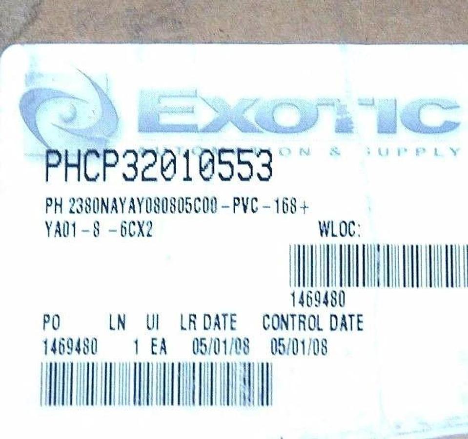 Used NIB PARKER PHCP32010553 HOSE: 2380N-05V71, 168.00 IN, W/ YA01-8-6C ADAPTER