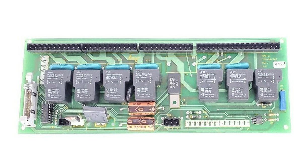 Used LOGETRONICS INC 326-00-243 RPB-2 BOARD 32600243 REV. J