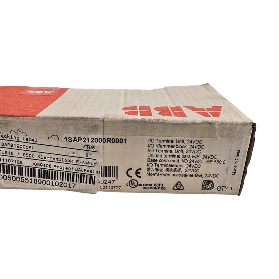 Used ABB TU516 B9 1SAP212000R0001 S500 I/O Terminal Unit for Analog & 24VDC I/O NSMP