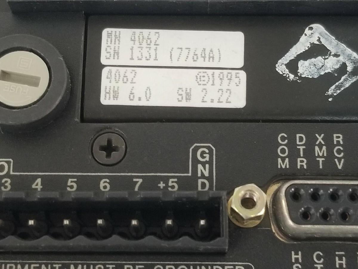 Used DAYTRONIC 4062 SERIES CONTROLLER 4062 HW: 6.0, 110/220 VAC 50-400HZ 30W MAX