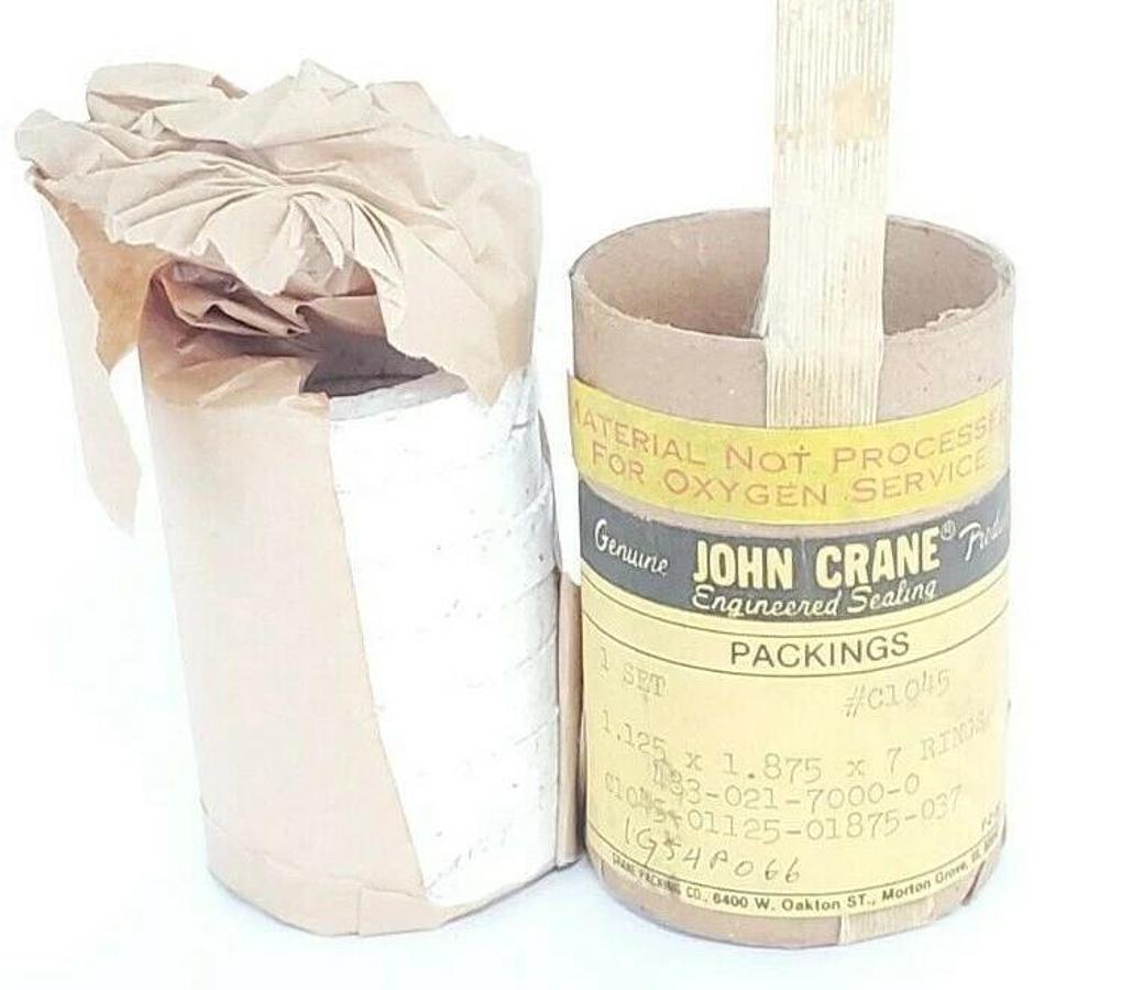 JOHN CRANE C1045 MECHANICAL PACKING 1.125x1.875x7 RINGS C1045-01125-01875-037