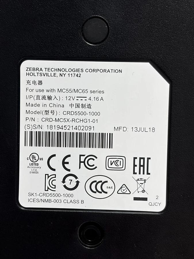 Used Zebra MC55E0 Barcode Scanner Mobile Computer CRD5500 Charging Cradle Bundle