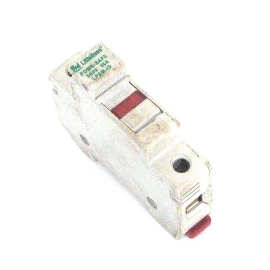 Used LITTELFUSE LPSM-ID FUSE HOLDER 600V, 30A W/ FLM1 TIME DELAY FUSE FLM-1