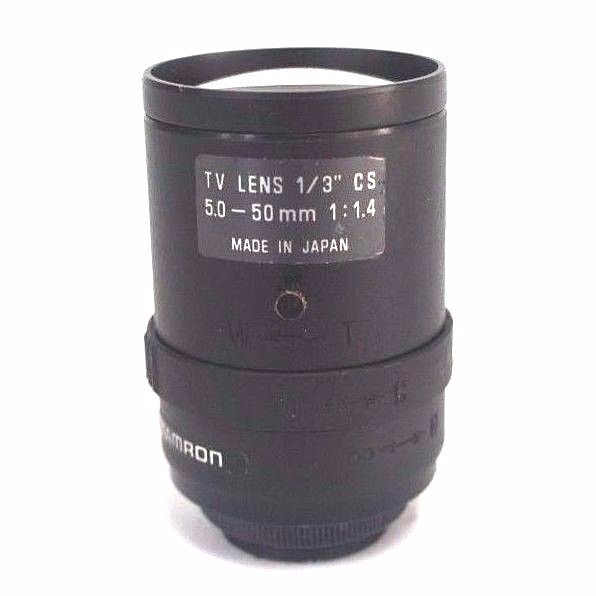Used TAMRON HIGH RESOLUTION TV LENS 1/3" CS, 5.0-50MM, 1:1.4, 902196