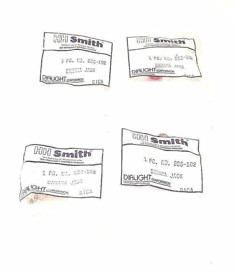 Used LOT OF 4 NEW HH SMITH 286-102 BANANA JACKS 286102