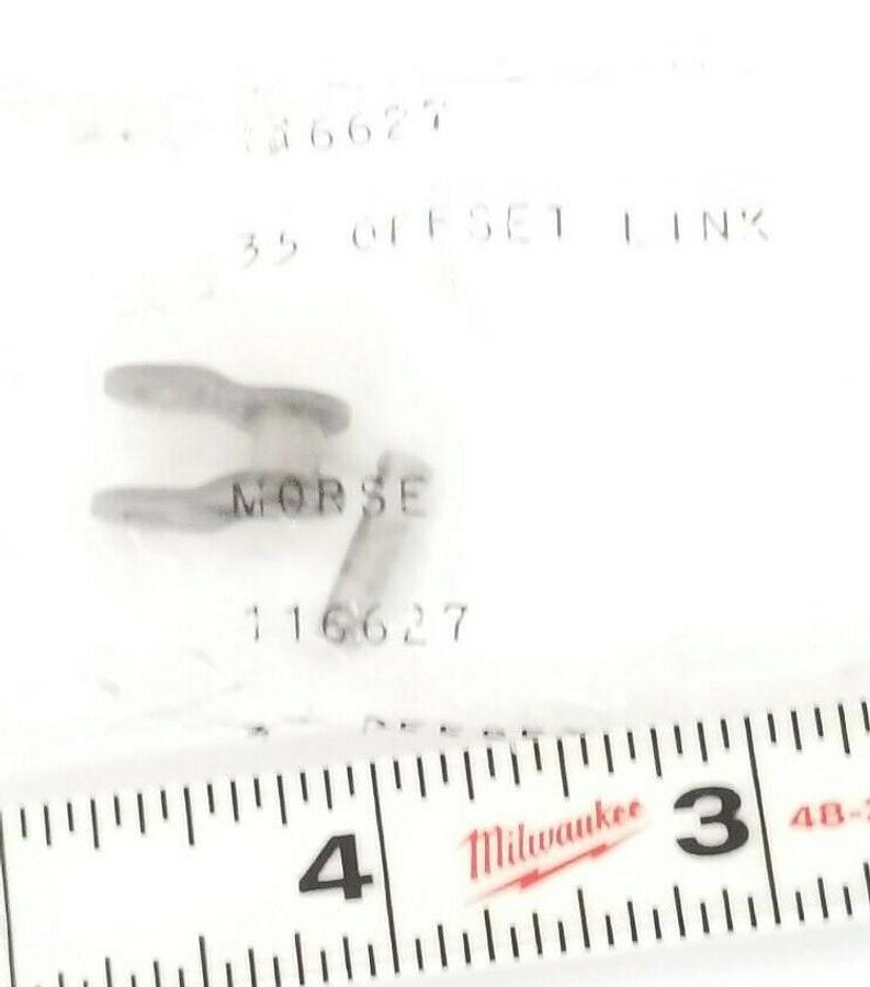 LOT OF 50 NEW MORSE / ANSI 116627 OFFSET LINKS 35 3/8'' PITCH x 3/16'' WIDTH