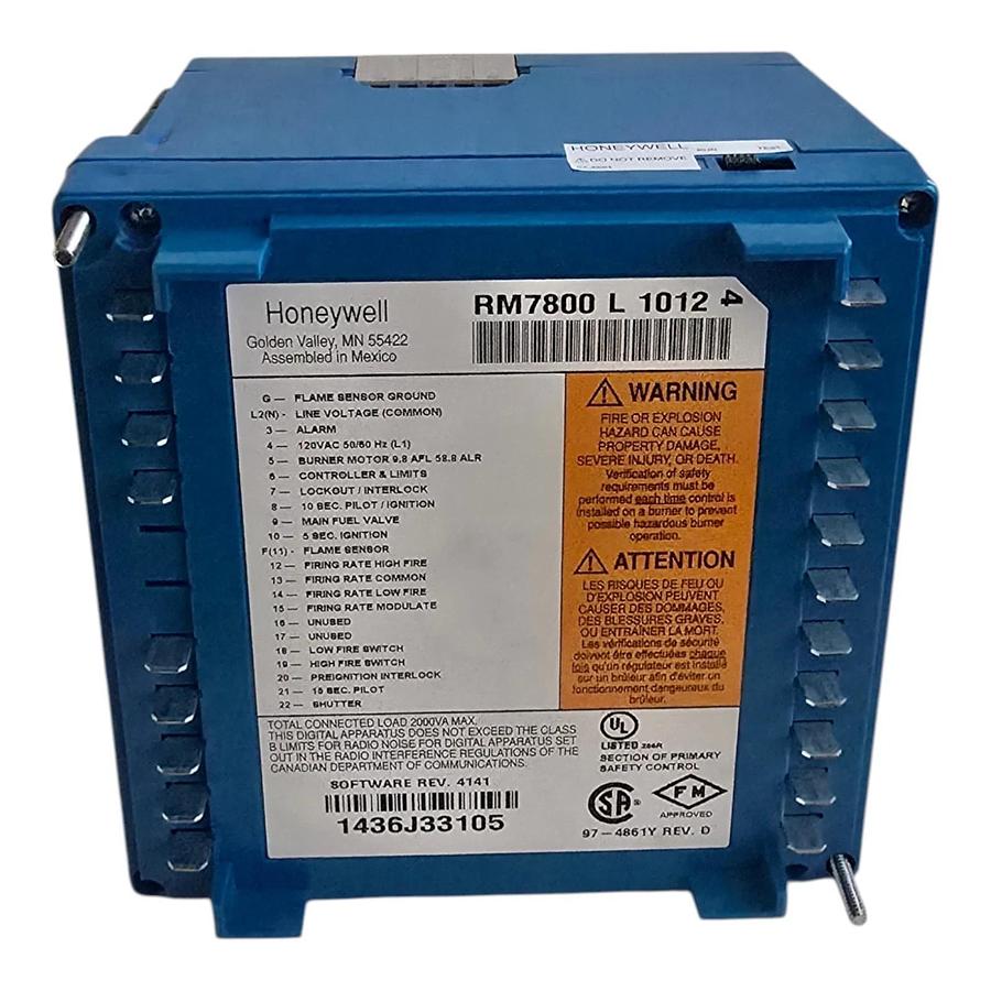 Honeywell RM7800L1012 Burner Control w/S7800 Display 120V RM7800 L 1012 NSMP
