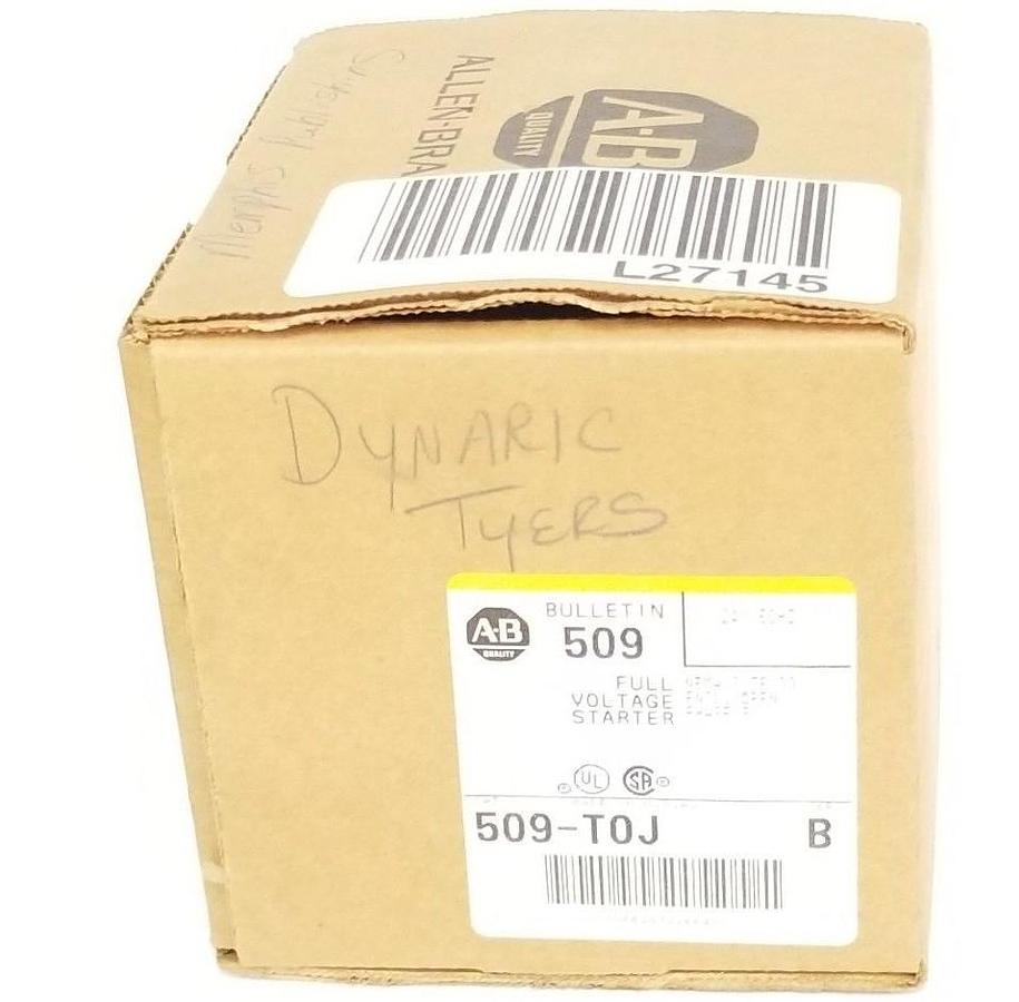 NIB ALLEN BRADLEY 509-TOJ FULL VOLTAGE STARTER 24V, 50HZ, SER. B, 509TOJ