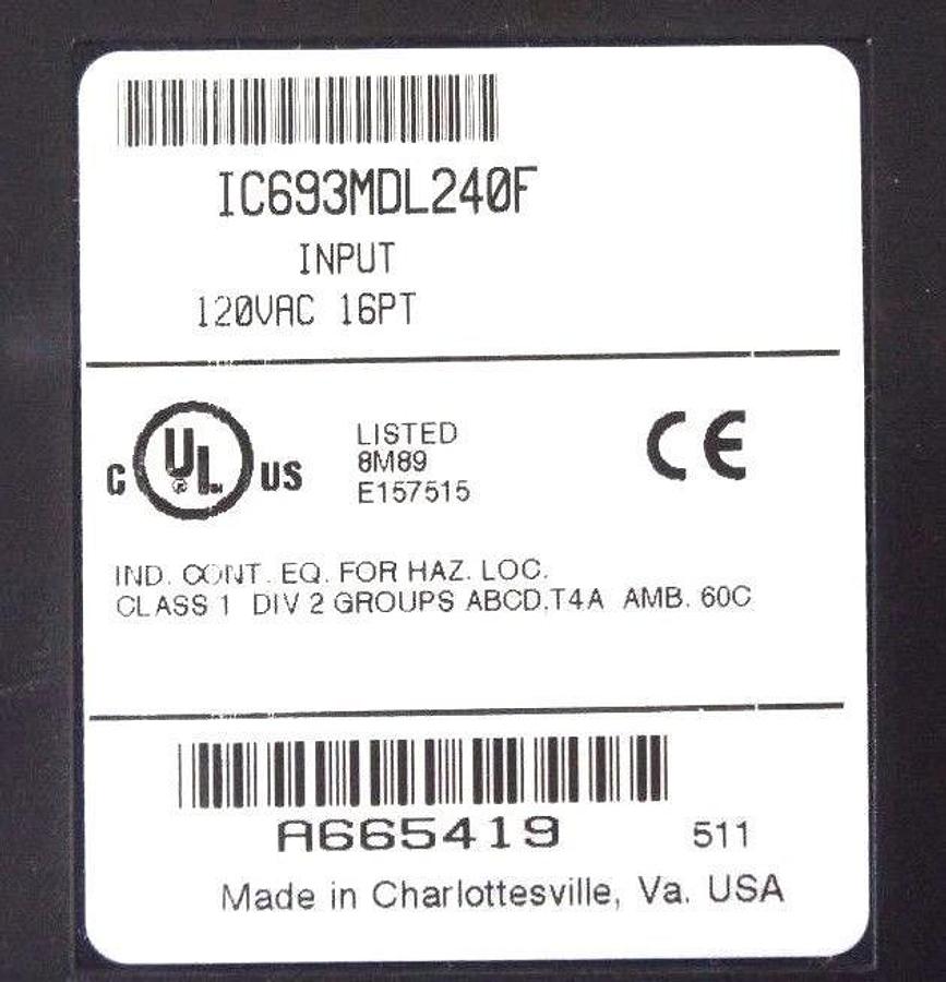 Used GE FANUC IC693CHS392H 10 SLOT RACK W/ IC693MDL645D IC693MDL645G IC693MDL646E